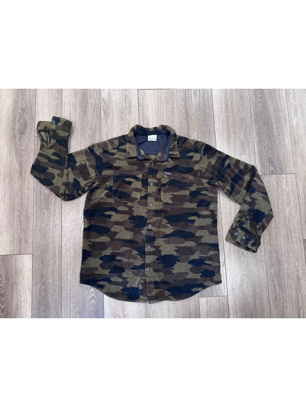 Columbia Men's Camouflage Fleece Shirt Jacket